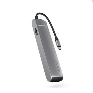 Epico 6v1 Slim Hub 8K s USB-C konektorem - šedá