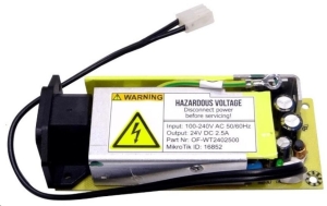 MikroTik 24V2APOW - 24V, 2.5A náhradní napájecí zdroj pro CCR1009-7G-1C-1S+ a CRS317-1G-16S+RM