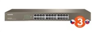 Tenda TEG1024G 24-Port Gigabit Ethernet Switch, 10/100/1000 Mb/s, Rackmount