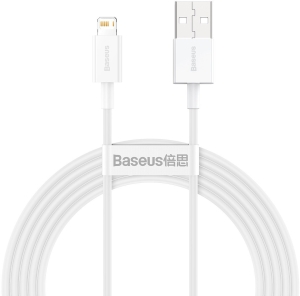 Baseus Superior Series rychlonabíjecí kabel USB/Lightning 2.4A 2m bílá