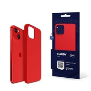 3mk ochranný kryt Hardy Silicone MagCase pro Apple iPhone 14, červená
