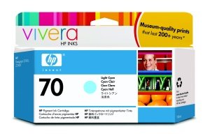 Náplň HP č.70, C9390A světle azurová 