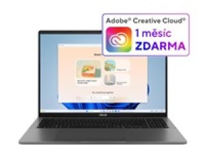 ASUS NTB Vivobook S 16 (S3607CA-RP020W), Ultra 7-255H, 16" 1920 x 1200, 16GB, 512GB SSD, Intel Graphics, W11 Home, Gray