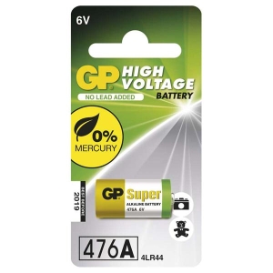 Baterie alkalická, 4LR44, 476A, 4LR44, 6V, GP, blistr, 1-pack
