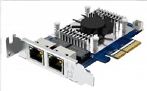 QNAP QXG-10G2T Síťová rozšiřující karta pětirychlostní sítě 10 GbE, dvouportová 10GBASE-T