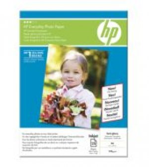 HP Everyday Photo Paper - Lesklý - 8 mil - A4 (210 x 297 mm) - 200 g/m2 - 25 listy fotografický papír - pro Deskjet 21XX, 2622, 36XX; Officejet 52XX, 6000, 68XX, 80XX; Photosmart B110, Wireless B110
