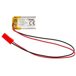 Akyga Li-Pol baterie LP301525 3.7V / 85mAh PCM JST 2.54 2-Pin 