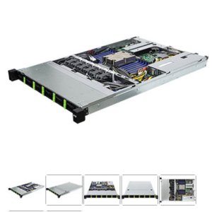 ASRock Rack 1U server SP5, 24xDDR5 nonECC,12xHS  NVME/SATA, 2xM.2, PCIe5 x16,2x10Gb 2x1Gb  LAN 2x1000W,IPMI