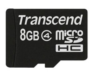 TRANSCEND MicroSDHC karta 8GB Class 4, bez adaptéru