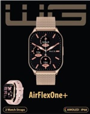 WG - Chytré hodinky WG AirFlexOne+ / smart watch / gold
