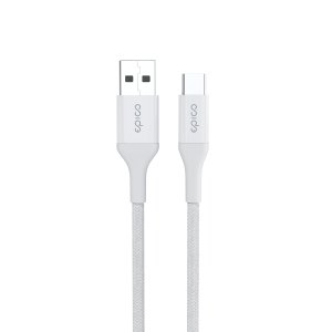 Epico Braided Cable 1,2m USB-C to USB-A - bílá