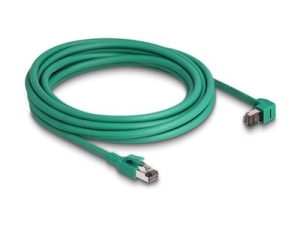 Delock PROFINET - Patch kabel - RJ-45 (M) do RJ-45 (M) pravoúhlý - 5 m - 7 mm - SF/UTP - CAT 6 - zelená