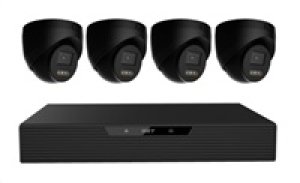N85P4 HOME NVR PoE recorder + 4x black camera, 3K+ (5 MPx) resolution, set