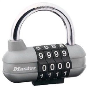 Master Lock Kombinační visací zámek horizontální 1520EURD -  - šedý