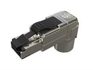 Solarix Konektor MPTL 90° RJ45 CAT6A STP samořezný SXRJ45-6A-STP-BK-SA-U