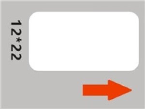 Niimbot štítky RP 12x22mm 250ks White pro D11 a D110