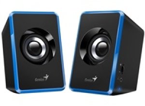 Genius reproduktory SP-U125, 2.0, 3W, modré, regulace hlasitosti, 3,5 mm jack (USB), 150Hz-20kHz