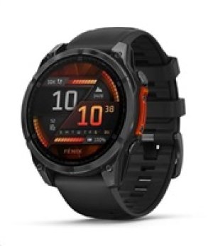 Garmin fenix® 8 – 47 mm, AMOLED, Slate grey a Černý silikonový řemínek
