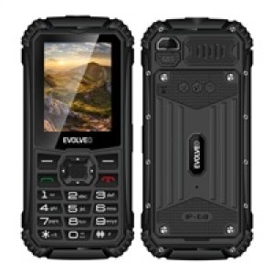 EVOLVEO StrongPhone Q1, vodotěsný odolný Dual SIM telefon, černý