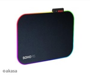 AKASA podložka pod myš SOHO RS, RGB gaming mouse pad, 35x25cm, 4mm thick