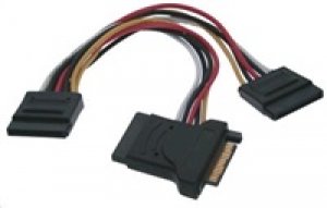 PREMIUMCORD Kabel SATA napájecí (Y) k HDD (3xF/1xM, 16cm, rozdvojka)