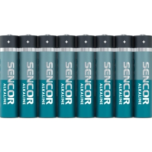 Baterie alkalická, AAA (LR03), AAA, 1.5V, Sencor, folie, 8-pack