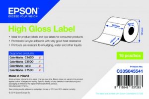 High Gloss Label - Die-cut Roll, 102x152,210ks