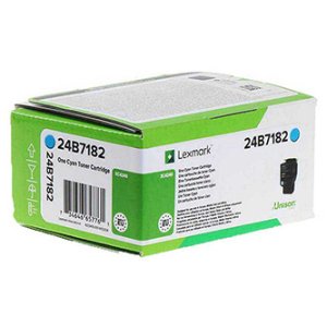 Toner Lexmark 24B7182 azurový