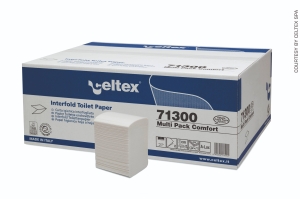 Celtex Comfort toaletní papír skládaný 11x18 cm 2vrstvý celulóza 9000 ks