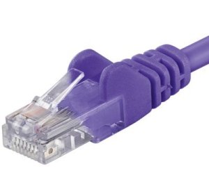 PREMIUMCORD Patch kabel UTP RJ45-RJ45 CAT5e 1.5m fialová