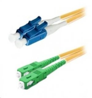 Duplexní patch kabel SM 9/125, OS2, LC(PC)-SC(APC), LS0H, 3m