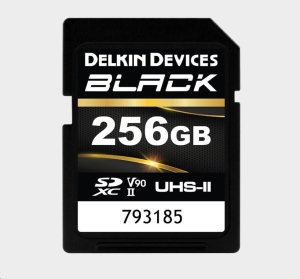 Delkin SDXC BLACK Rugged UHS-II R300/W250 (V90) 256GB (new)