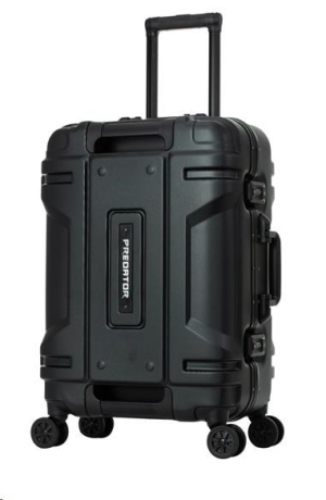 ACER Predator Robust Luggage 22" - černý, zesílený cestovní kufr, materiál: 100% polykarbonát, TSA kombinační zámek, 2 h