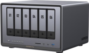 UGREEN NASync DXP6800 Pro (10C/i5-1235U/4,4GHz/8GBRAM/6xSATA/2xM.2/2x10GbE/1xPCIe/2xTB/2xUSB2.0/2xUSB3.2/HDMI/SD)