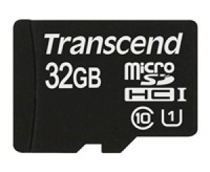 TRANSCEND MicroSDHC karta 32GB Premium, Class 10 UHS-I 300x, bez adaptéru