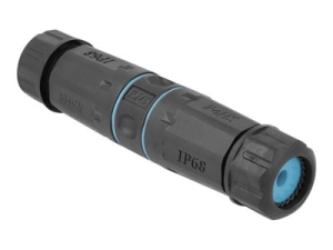 Delock - Sítový propojovací kabel - RJ-45 (F) do RJ-45 (F) - STP - CAT 6a - cerná, modrá