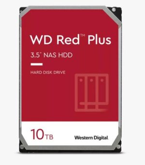 WDC WD100EFGX hdd RED PLUS 10TB SATA3-6Gbps 7200rpm 512MB RAID (24x7 pro NAS) 260MB/s CMR