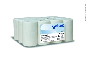 Celtex Minipull papírové ručníky se středovým odvíjením 2vrstvé celulóza 72 m 12  rolí