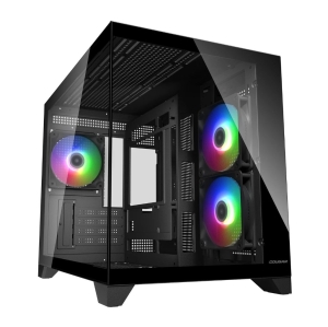 COUGAR PC skříň FV150 RGB Black Mini tower