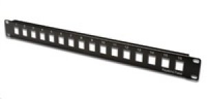 19" modulární patch panel XtendLan 16port, černý