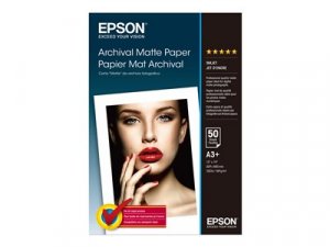 Epson Archival - Matný - Super A3/B (330 x 483 mm) - 192 g/m? - 50 listy papír - pro SureColor SC-P700, P7500, P900, P9500, T2100, T3100, T3400, T3405, T5100, T5400, T5405