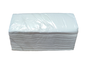 V ručníky 4000 ks, bílé, celulóza, 1-vrstvé