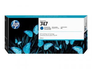 Náplň HP č.747, P2V85A (300ml) chromatická modrá 