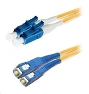 Duplexní patch kabel SM 9/125, OS2, LC-SC, LS0H, 15m