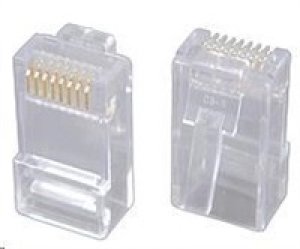 Solarix Konektor RJ45 CAT5E UTP 8p8c nestíněný neskládaný na drát  / 100 ks KRJ45/5SLD