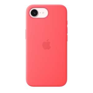 iPhone 17e Silicone Case with MagSafe–Bright Guava