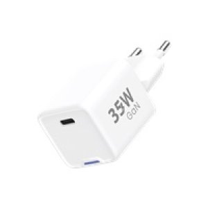 WG - Síťová nabíječka GaN 1x USB-C, PD 35W, bílá