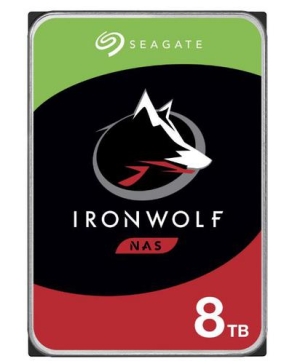 SEAGATE ST8000VN004 hdd IronWolf 8TB CMR 7200rpm (použitý) 256MB NAS HDD 24x7 1-8bay 210MB/s 3.5 RAID SATA3-6Gbps