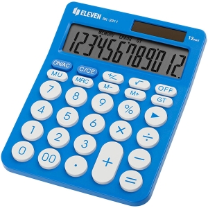 Eleven Kalkulačka RK-2311-BL, modrá, stolní, dvanáctimístná, duální napájení