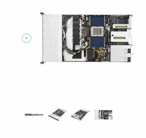 ASUS 1U RS501A-E12-RS12U 1 xSP5 (LGA 6096) 24xDDR5 / 12 x SATA/SAS/NVME /OCP/GPU/2x1GB LAN 1,6KW